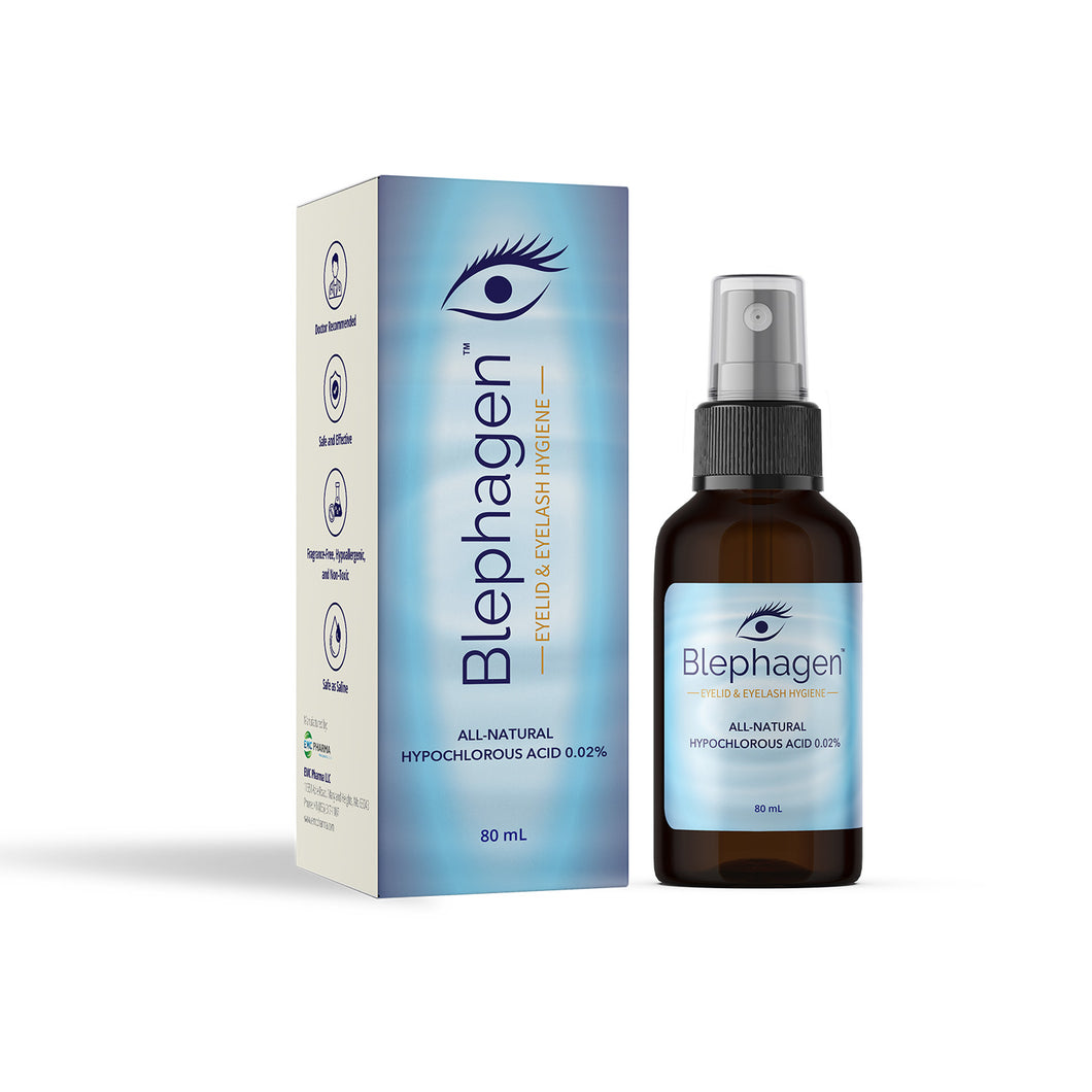 Blephagen Eyelid and Eyelash Hygiene 80mL  (minimum qty case/12 units)